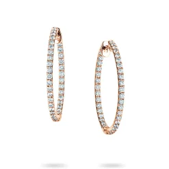 Creolen Diamond Hoops