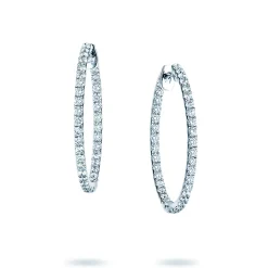 Creolen Diamond Hoops