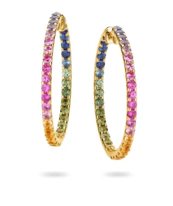 Creolen Rainbow Ombre