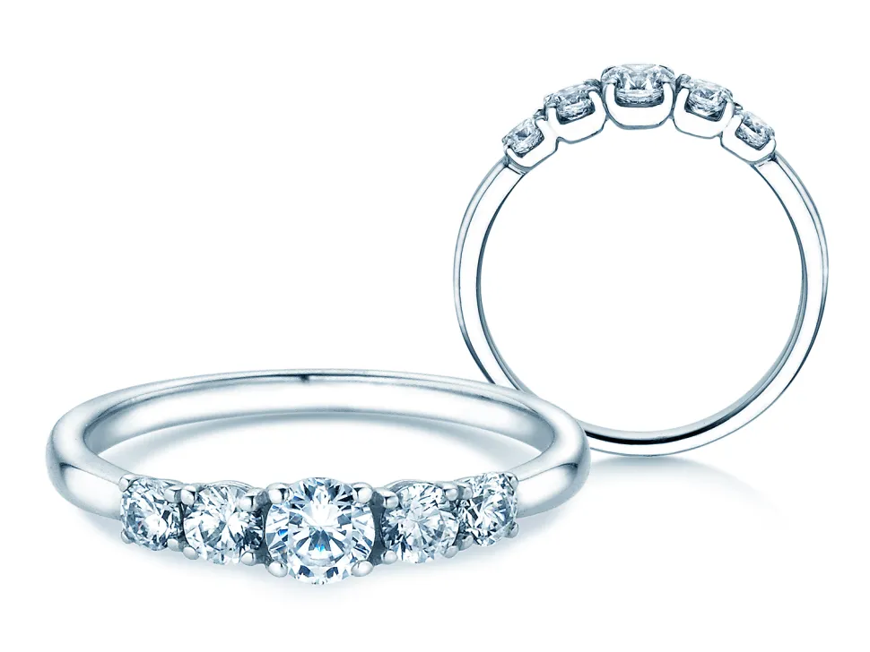 Diamantring 5 Diamonds