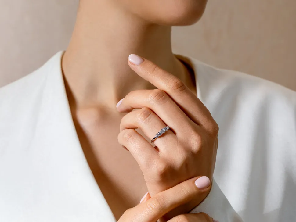 Diamantring 5 Diamonds