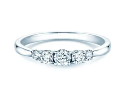 Diamantring 5 Diamonds mit fünf funkelnden Diamanten