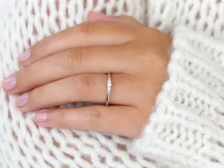 Diamantring 5 Diamonds mit fünf funkelnden Diamanten
