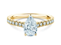 Diamantring Pear Pavé