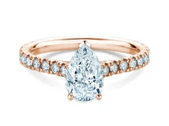 Diamantring Pear Pavé