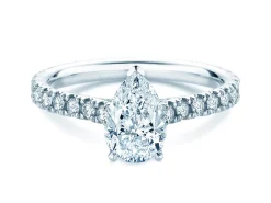 Diamantring Pear Pavé