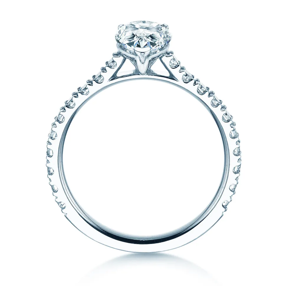 Diamantring Pear Pavé