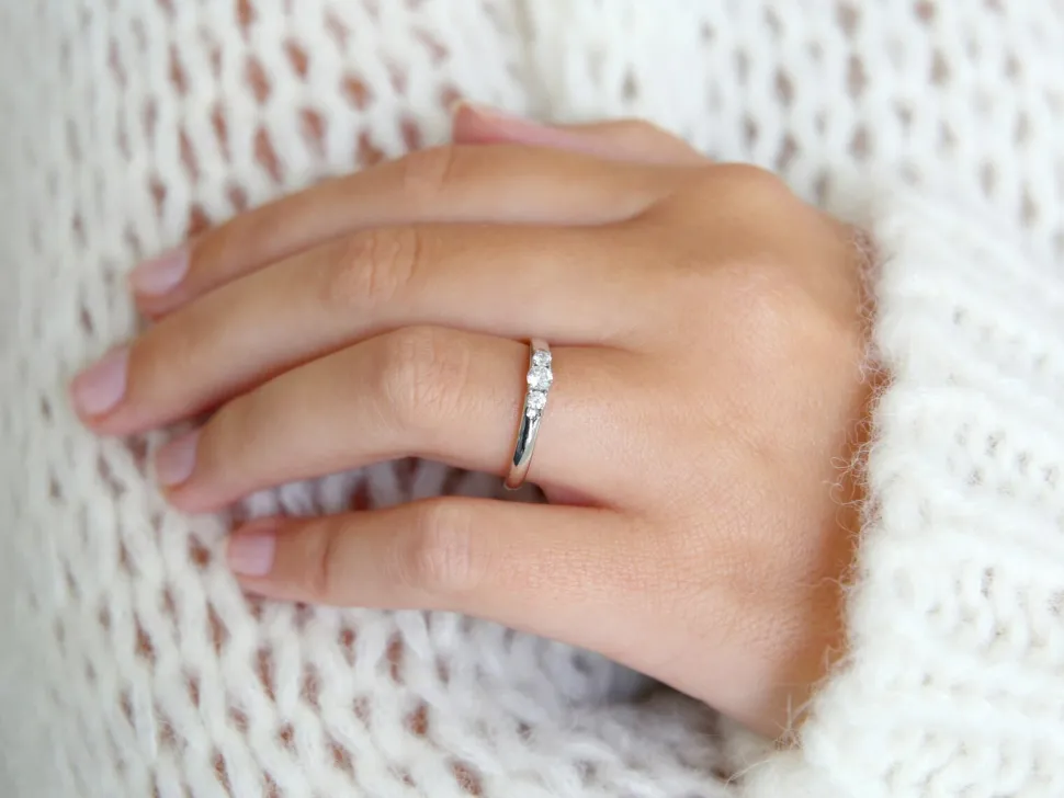Diamantring 3 Stones mit drei Diamanten