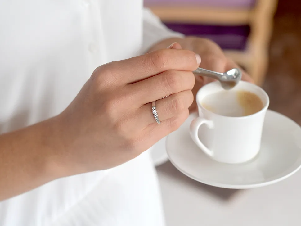 Diamantring 3 Stones mit drei Diamanten