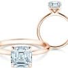 Diamantring Asscher Cut