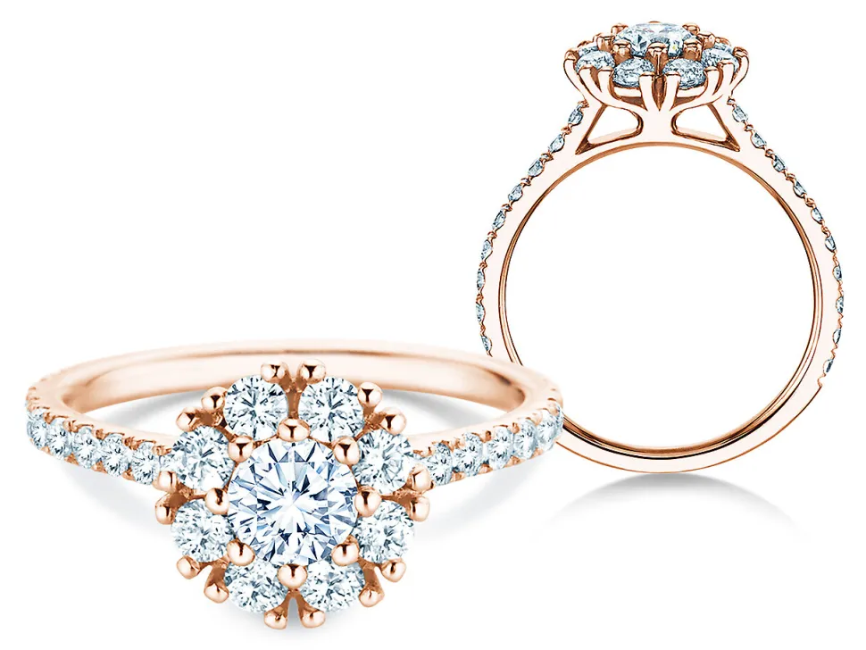 Diamantring Bloom Pavé