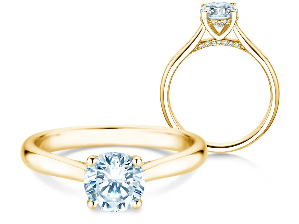 Diamantring Classic 4 Hidden Halo
