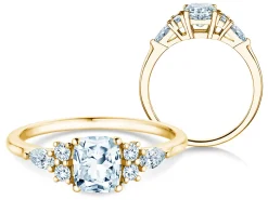 Diamantring Cushion Marquise