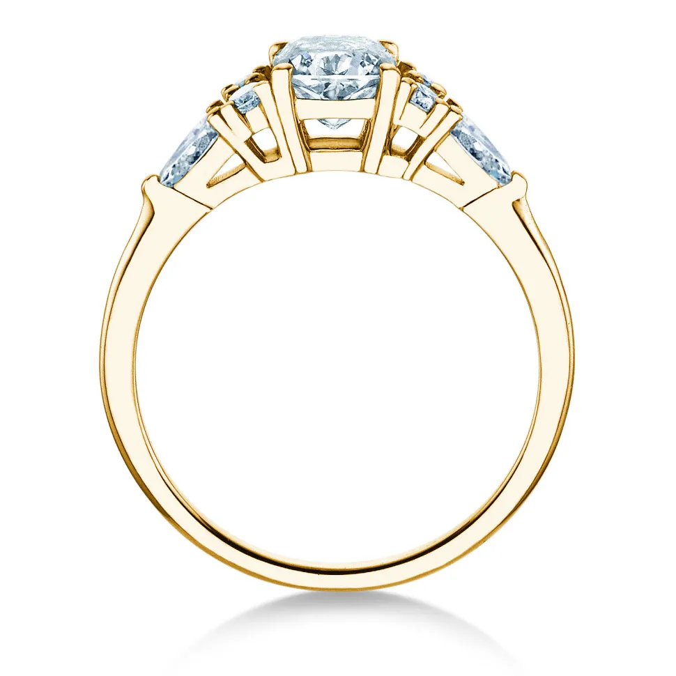 Diamantring Cushion Marquise