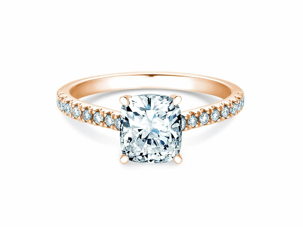 Diamantring Cushion Pavé