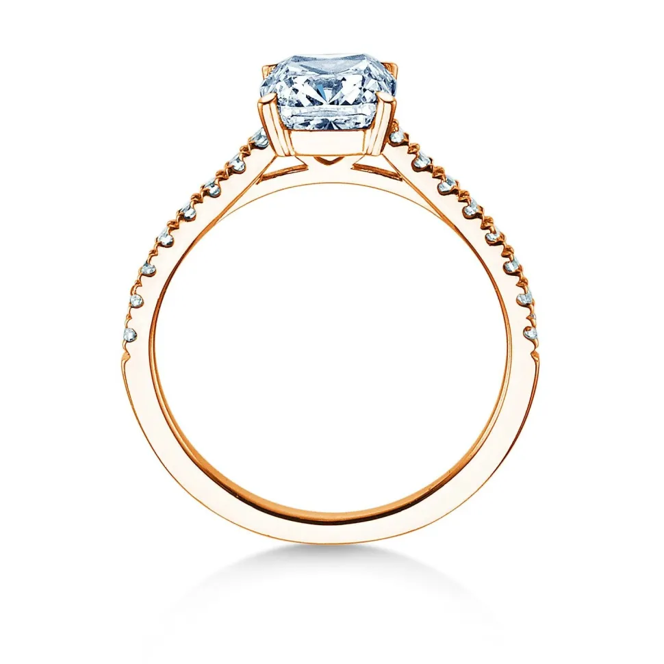 Diamantring Cushion Pavé