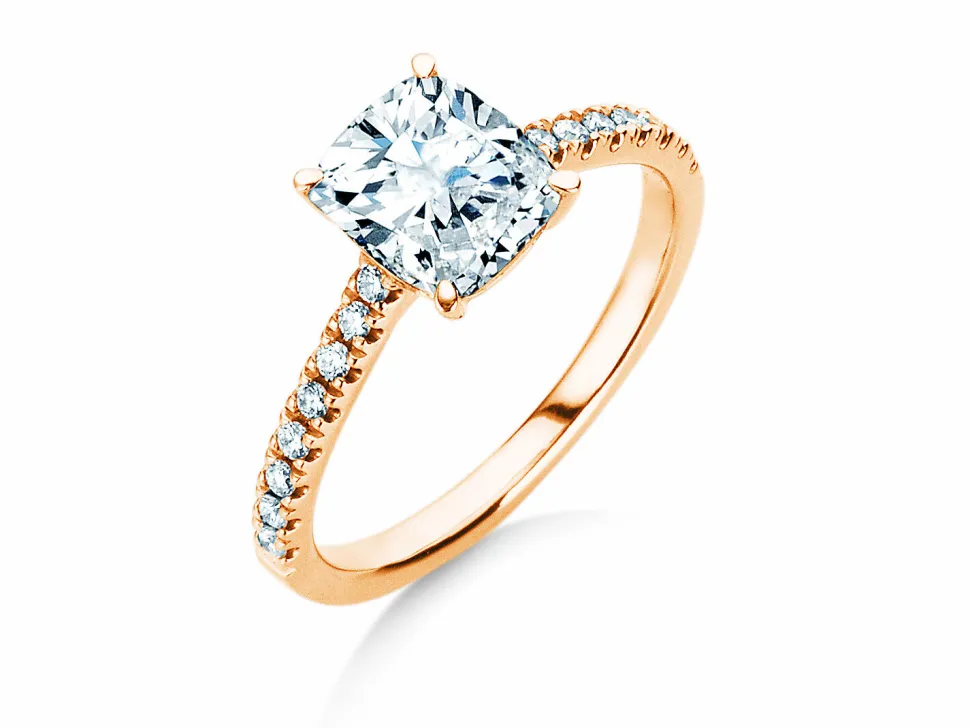 Diamantring Cushion Pavé
