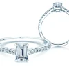 Diamantring Emerald Pavé