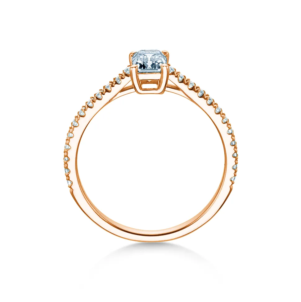 Diamantring Emerald Pavé