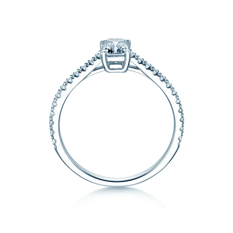 Diamantring Emerald Pavé