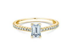 Diamantring Emerald Pavé