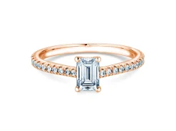 Diamantring Emerald Pavé