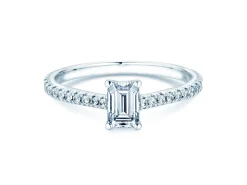 Diamantring Emerald Pavé