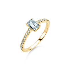 Diamantring Emerald Pavé