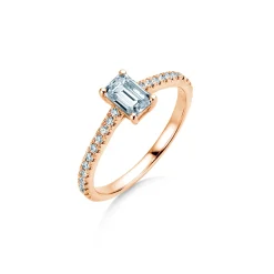 Diamantring Emerald Pavé