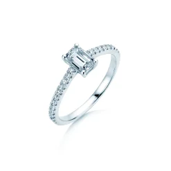 Diamantring Emerald Pavé