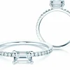 Diamantring Emerald-Cut