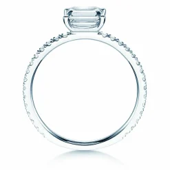 Diamantring Emerald-Cut