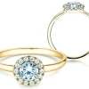 Diamantring Flower