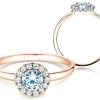 Diamantring Flower