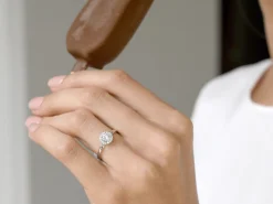 Diamantring Flower