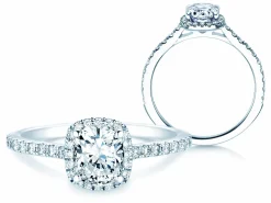 Diamantring Halo Cushion Pavé