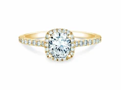 Diamantring Halo Cushion Pavé