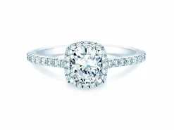 Diamantring Halo Cushion Pavé