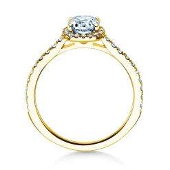 Diamantring Halo Cushion Pavé