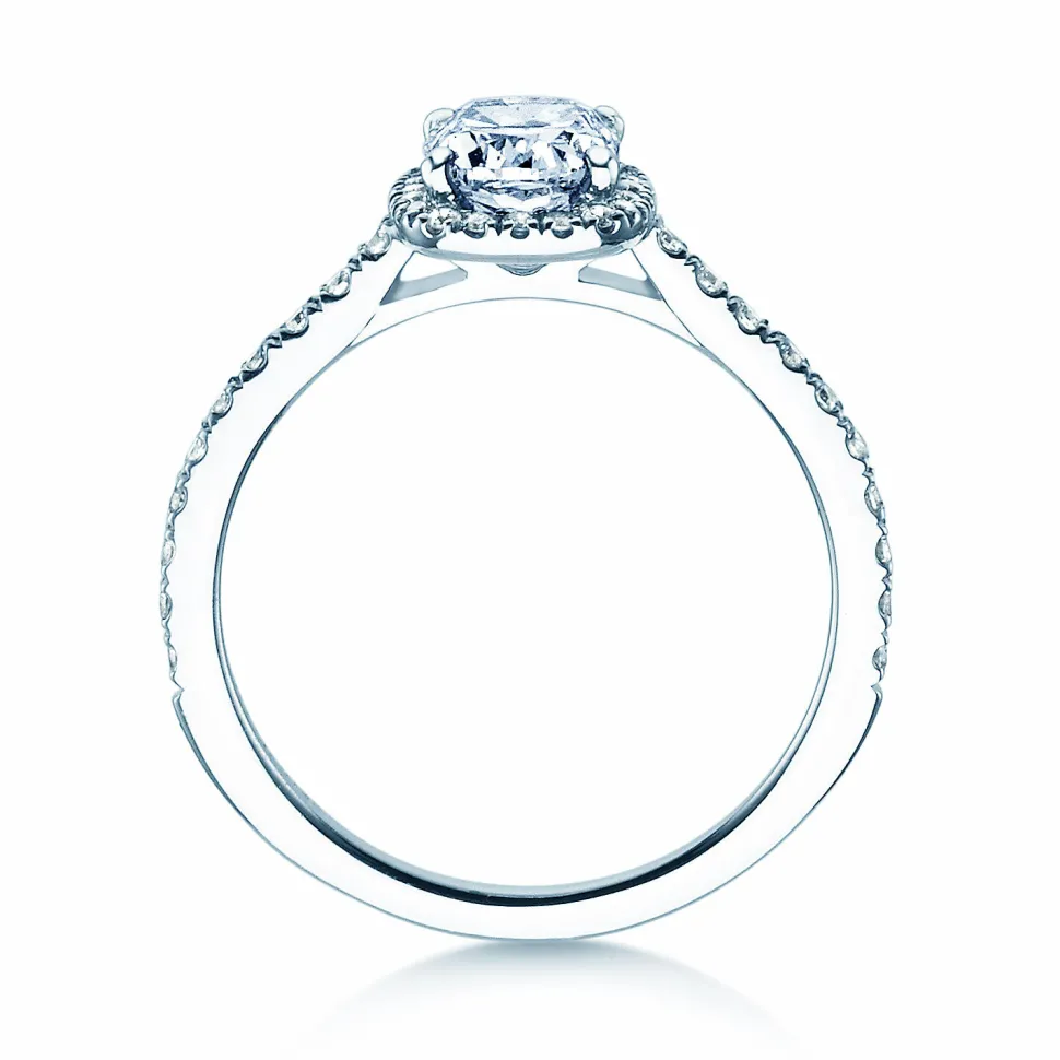 Diamantring Halo Cushion Pavé