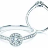 Diamantring Halo Petite