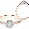 Diamantring Halo Petite