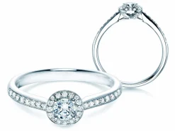Diamantring Halo Petite