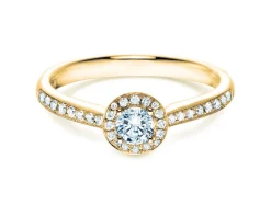 Diamantring Halo Petite