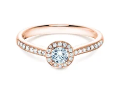Diamantring Halo Petite