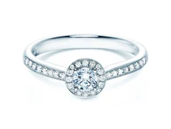 Diamantring Halo Petite