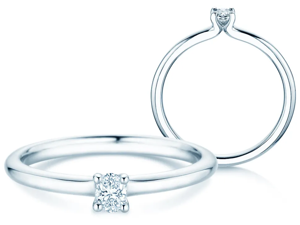 Diamantring Oval Clean