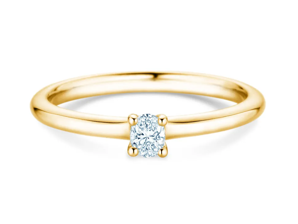 Diamantring Oval Clean