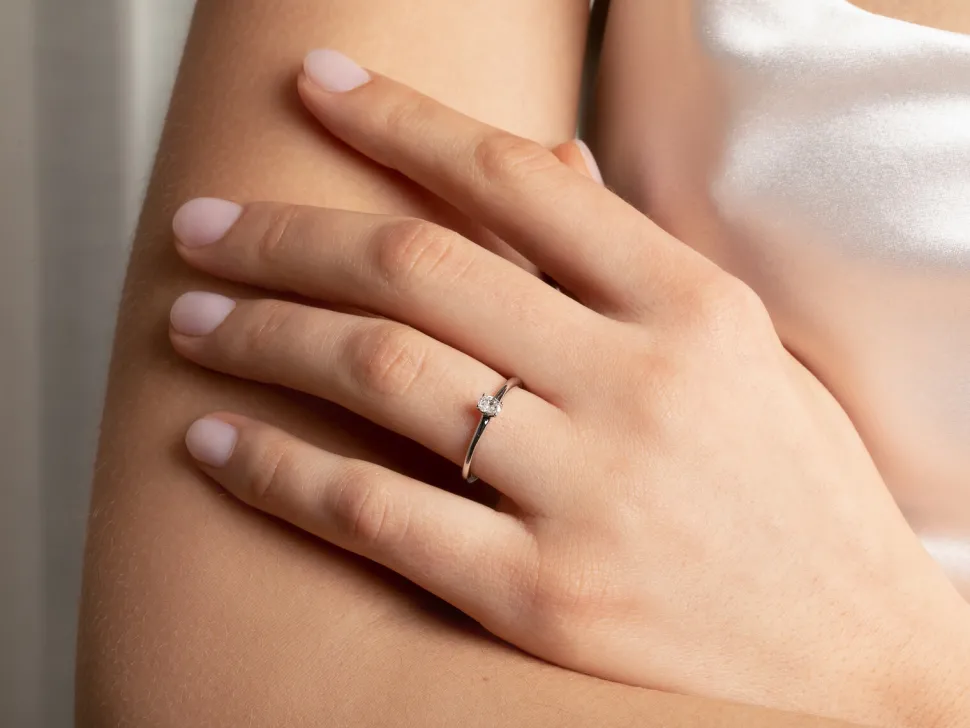 Diamantring Oval Clean