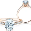 Diamantring Oval Hidden Halo Pavé